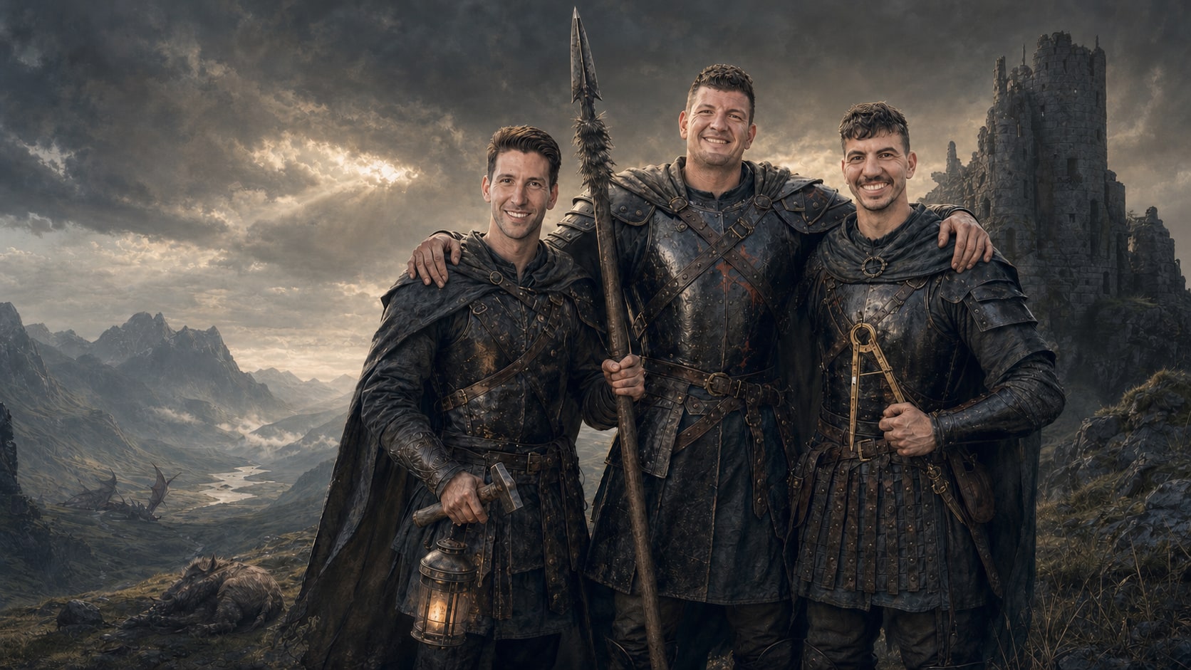 Robbie, Joseph, and Christopher Heinrich portrayed as legendary brothers in an alpine valley